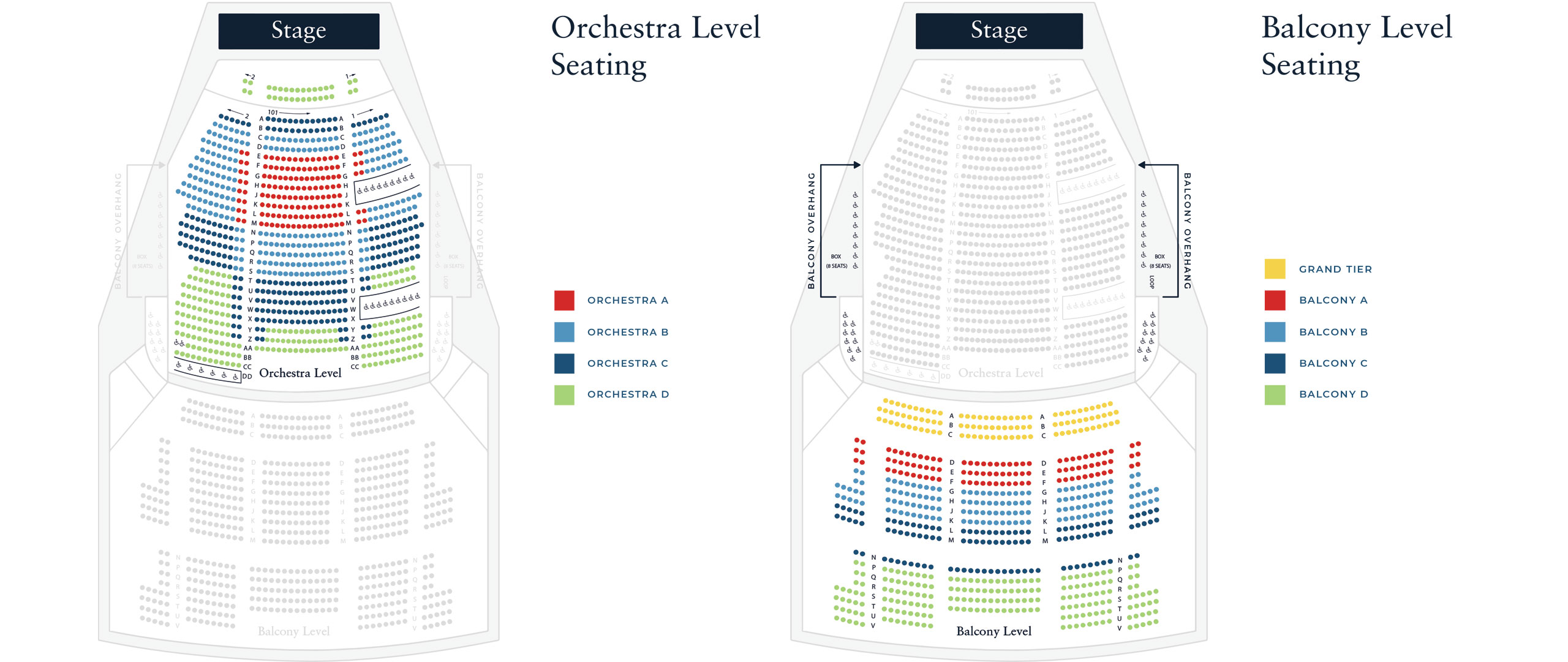 Seating Chart Pensacola Symphony Orchestra